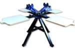 MK-F442A floor type 4 color 4 station double wheel screen printing machine | Screen Printing Machine Manufacturer