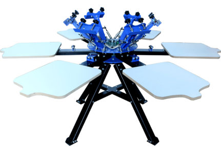 MK-F662A floor type 6 color 6 station double wheel screen printing machine