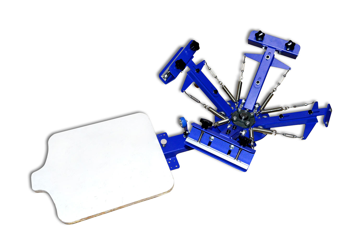 MK-T411B 4 color 1 station desktop screen printing machine | Screen Printing Machine Manufacturer
