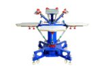 MK-E442L floor type 4 color 4 station screen printing machine | Screen Printing Machine Manufacturer