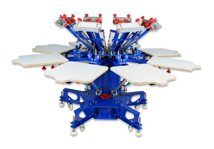 8 Color Screen Printing Machine