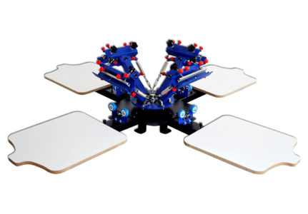 Good Quality  4 Color 2 Station Screen Printing Machine Press