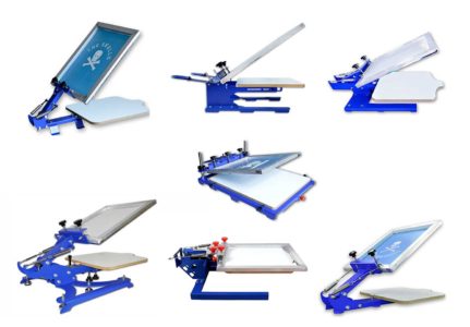 1 station screen printing machine