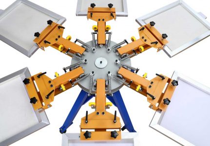 6 Clor 6 Station Screen Printing Machine