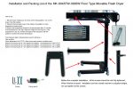 MK-F6045AT-3000W Floor Type Movable Flash Dryer | Screen Printing Machine Manufacturer