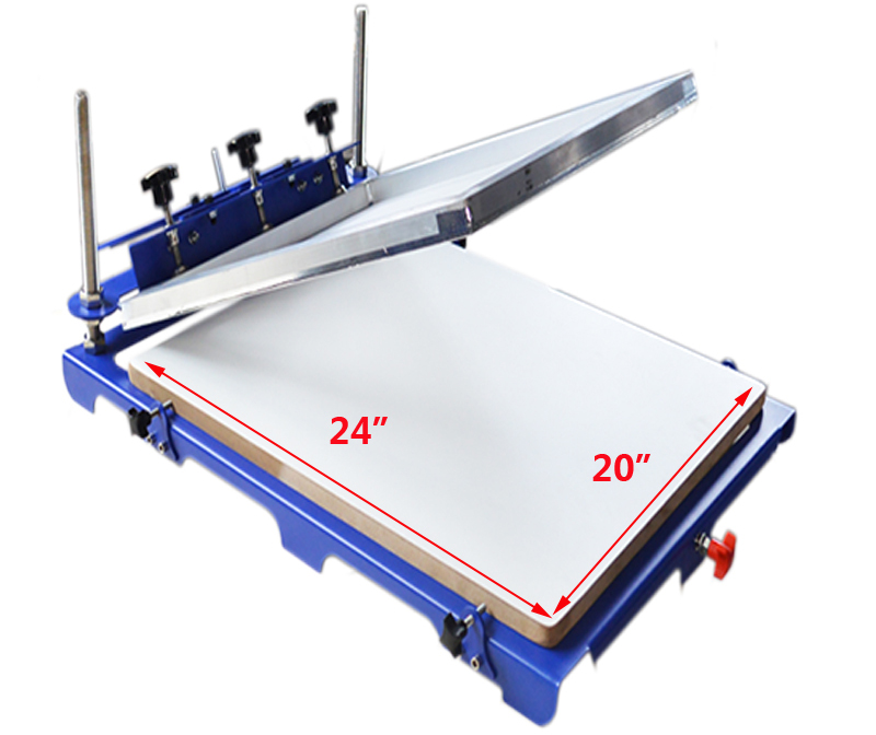 1 Color 1 Station Screen Printing Press with 20″x 24″ Pallet Screen