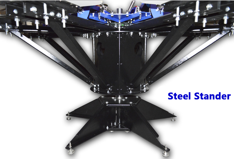 8 Color 8 Station Precise Matching Color Screen Printer