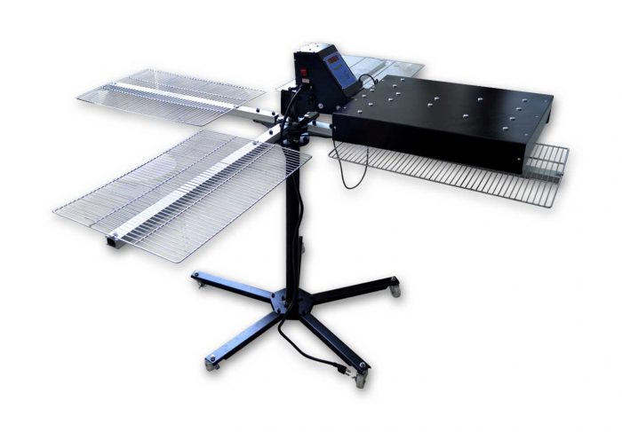 MK-FUCF40404-1600W Photoeletric control rotary four platform carbon fiber dryer | Screen Printing Machine Manufacturer