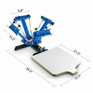 4-color 1-station screen printing machine T-shirt printing equipment