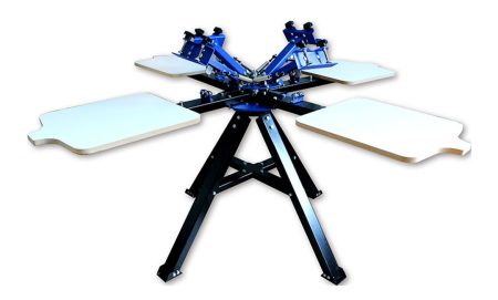 Top Micro Adjustable 4 Color 4 Station Screen Printing Machine for Pros