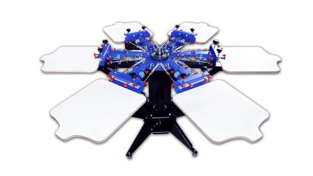 All-in-One 6 Color 6 Station Screen Printing Press