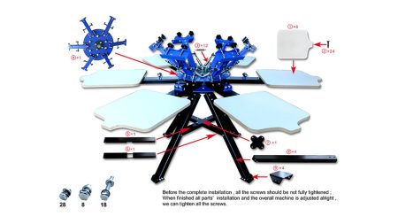 Techtongda 6 Color Silk Screen Printing Machine – Affordable & Reliable