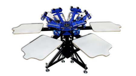 Fully Automated 6 Color Silk Screen Printer for Professional Use