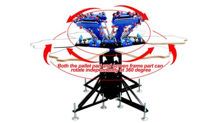 Precision Screen Printing Press – 6 Color System for Pro Results