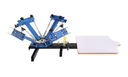 4 Color 2 Station Screen Printing Press for Entry-Level Production